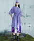 Washed Denim Belted Flare Dress